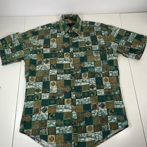 VINTAGE, Christian Dumas mens short sleeve shirt, Small
